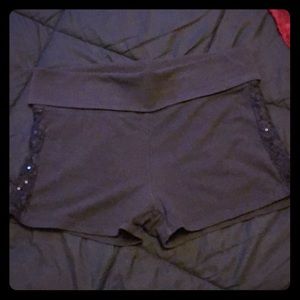 Black Shorts W/Lacey Sides